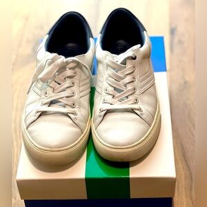 Tory Burch Chevron Color Block Sneaker, Calf Leather, Size 9